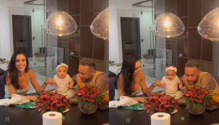 Неймар - Неймар посрещна рождения ден на дъщеря си с бившата