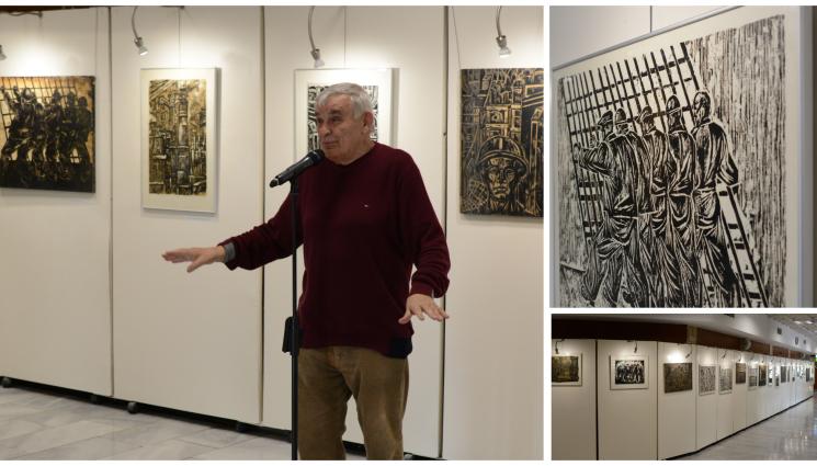 изложба - Джеки Стоев подари графики на АЕЦ „Козлодуй“