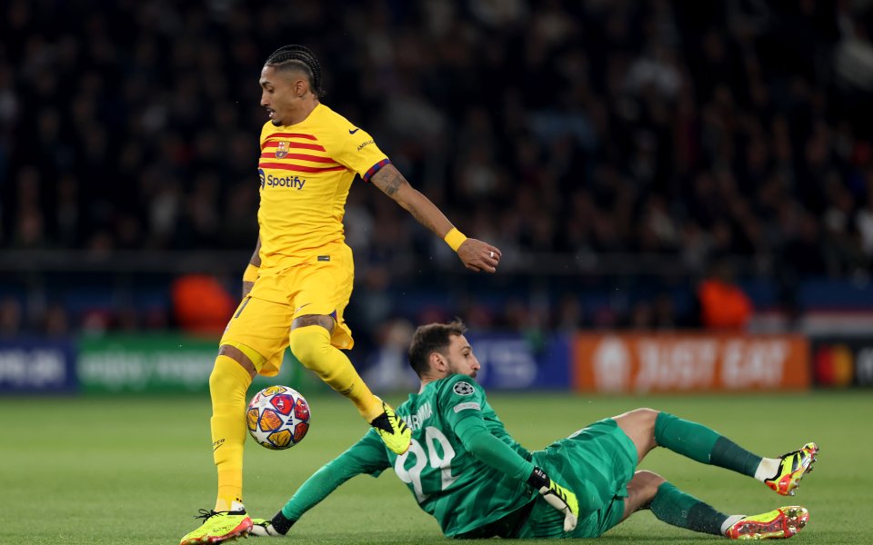 Пари Сен Жермен и Барселона играят при 0:0 в първи