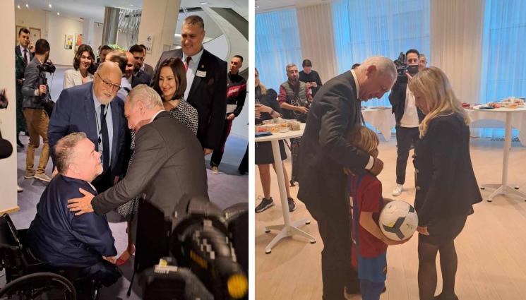 Христо Стоичков - Приятел на легендарния вратар Томас Равели се кефи на Стоичков в Европарламента