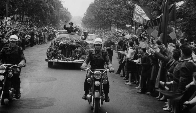  Юрий Гагарин в Чехословакия, 1 май 1961 г.