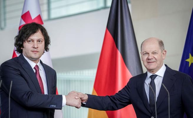 Германският канцлер и грузинският премиер влязоха в сблъсък