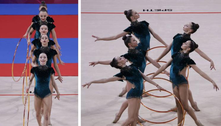 художествена гимнастика - Трудно начало за ансамбъла ни на Световната купа в София