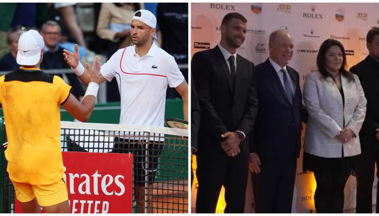 Григор Димитров - Григор на гала с принц Албер в Монако