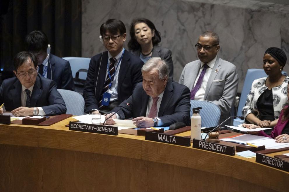 Снимка: Спешно заседание на Съвета за сигурност на ООН след атаката на Иран срещу Израел