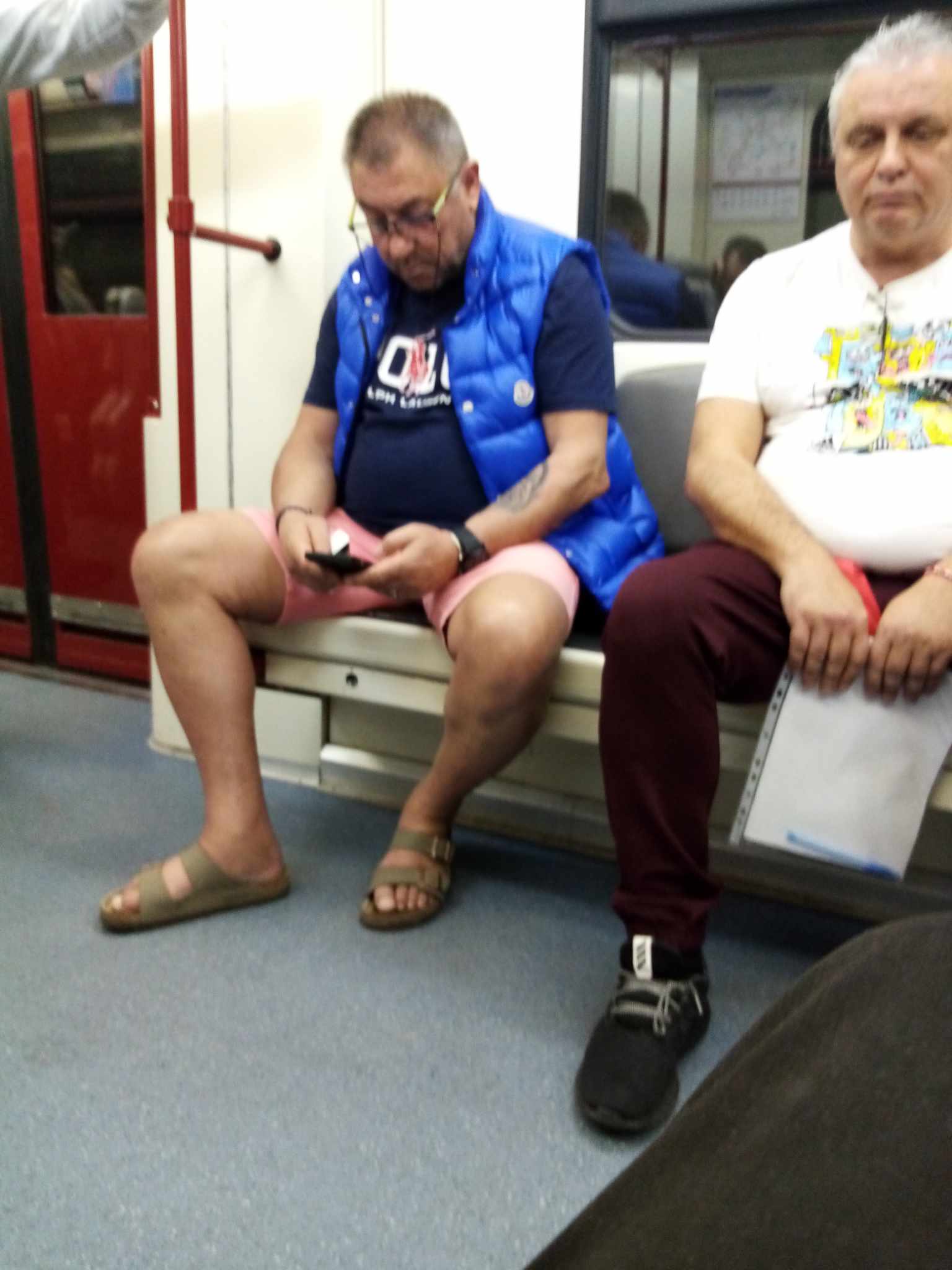 Божидар Искренов в метрото