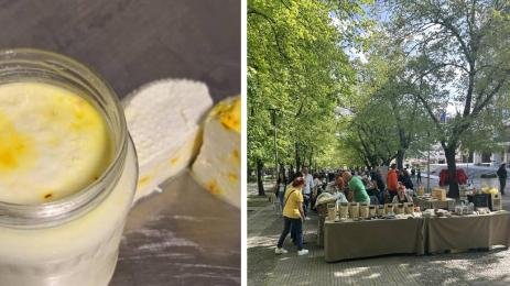 мляко сирене шафран