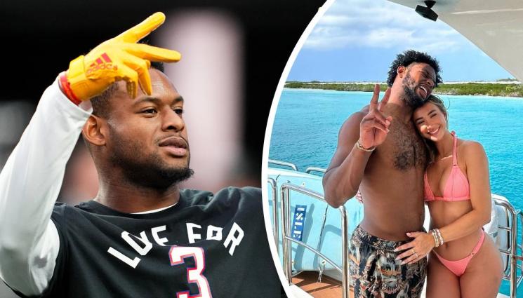 Джуджу Смит Шустер Лаура Крук - Играч от НФЛ го показа в колата