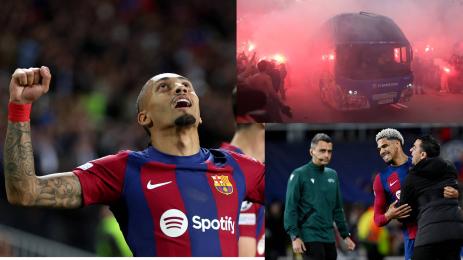 ШОК И УЖАС! Ултрасите на Барселона бомбардираха рейса на своите преди мача с ПСЖ