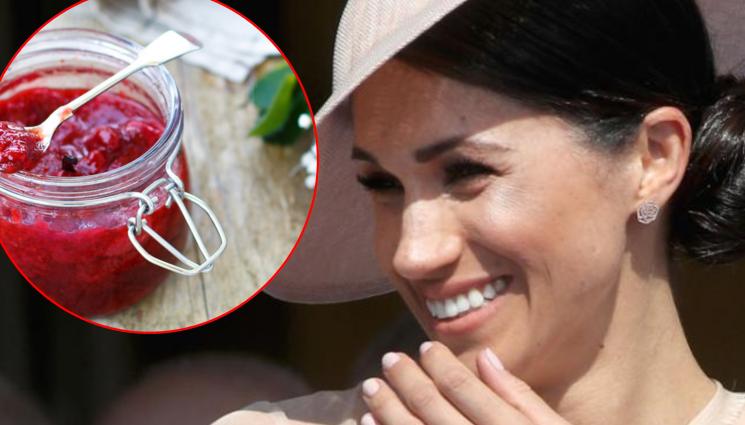 Меган Маркъл - САМО ТОВА ОСТАНА: Меган Маркъл върти ягодов конфитюр