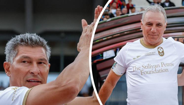 Футбол - Стоичков се съблича отново по екип заради Етър