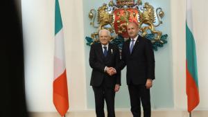 Президентът Румен Радев благодари на италианския си колега Серджо Матарела