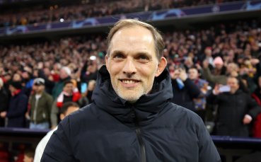 Старши треньорът на Байерн Мюнхен Томас Тухел говори след победата
