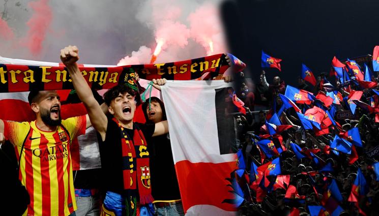 Барселона ПСЖ публика - Хем бити, хем глобени: УЕФА цапардоса Барселона за мача с ПСЖ