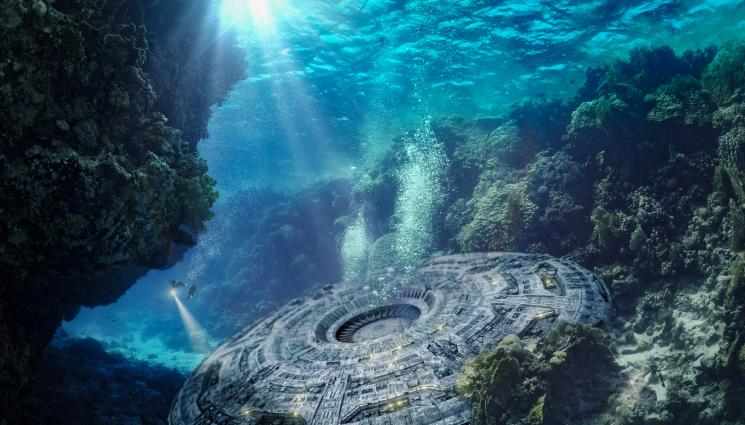 извънземни летяща чиния - US контраадмирал хвърли бомба: Извънземните са тук и във водата! (СНИМКИ)