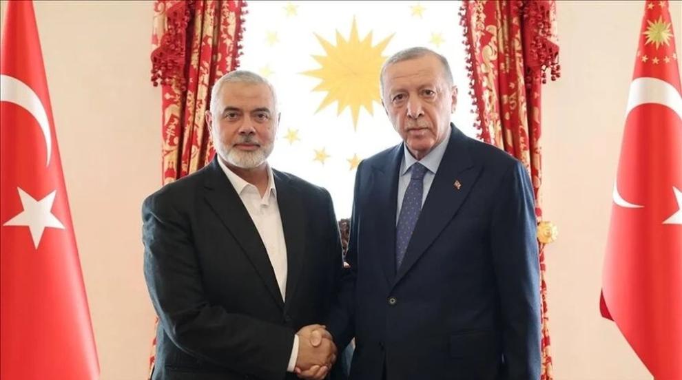 Ердоган се срещна с лидера на „Хамас“ в Истанбул