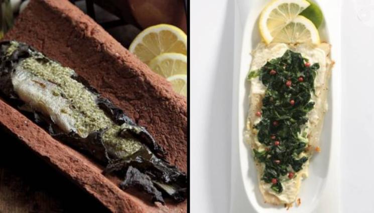 рецепти - РИБА ЗА ЦВЕТНИЦА: Филе от треска, пангасиус или халибут с коприва или пък апетитна пъстърва на керемида