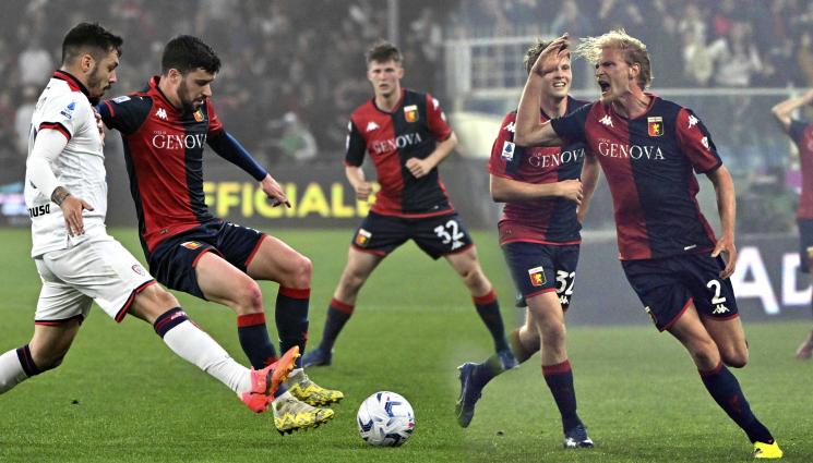 Дженоа Каляри - ВИКИНГИ В ГЕНУА: Дженоа си гарантира оставане в Серия А с голове от Норвегия, Дания и Исландия