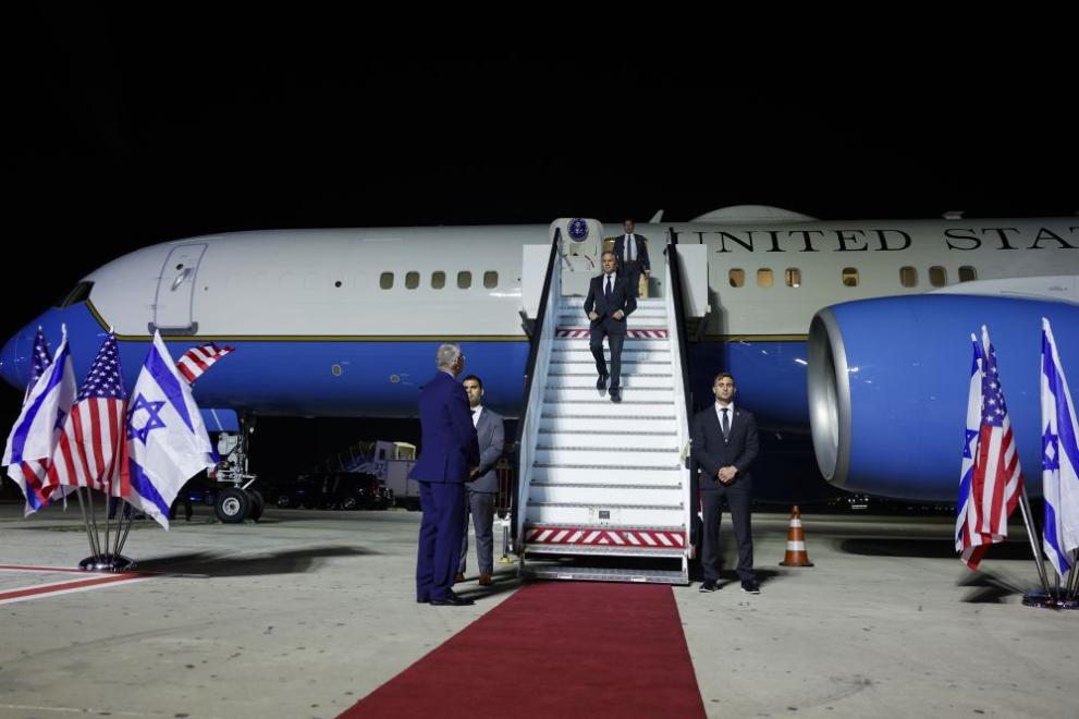 Американският държавен секретар Антъни Блинкън пристигна в Израел в рамките
