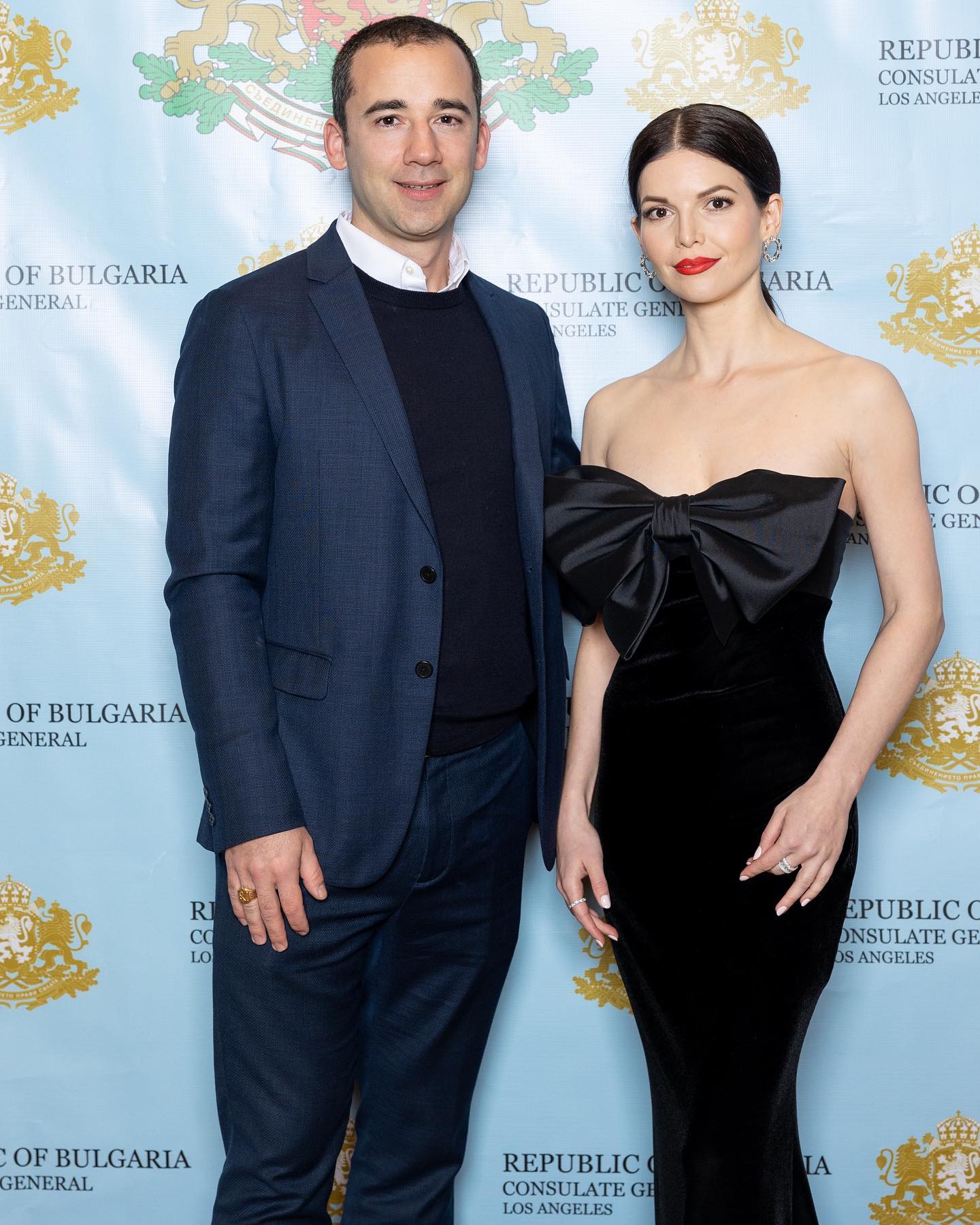 Актрисата Елица Бонева с режисьора Георги Николас