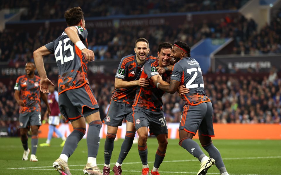 Астън Вила - Олимпиакос 2:4 / Лига на конференциите, 1/2-финал, първи мач, 02.05.2024 г.