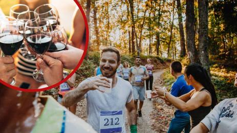 Мъж обърна 25 чаши вино по време на маратон (СНИМКИ)