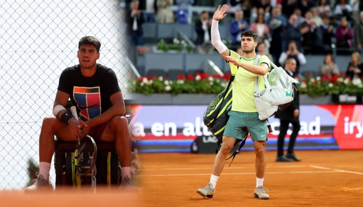 Карлос Алкарас - Алкарас се оттегли от мастърса в Рим