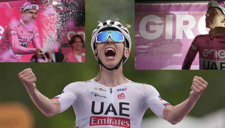 Погачар Джиро - ПУКА, ПАДА, СТАВА, БИЕ: Тадей Погачар като супергерой в Джиро-то