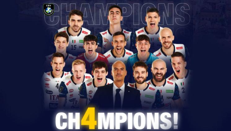 Трентино волейбол - ЗА ПРЪВ ПЪТ БЕЗ БЪЛГАРИ: Трентино с 4-та Шампионска лига по волейбол при мъжете
