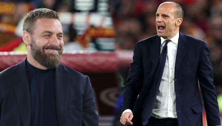 Де Роси Алегри Рома Ювентус - Боен хикс в лудо темпо извъртяха Рома и Ювентус на