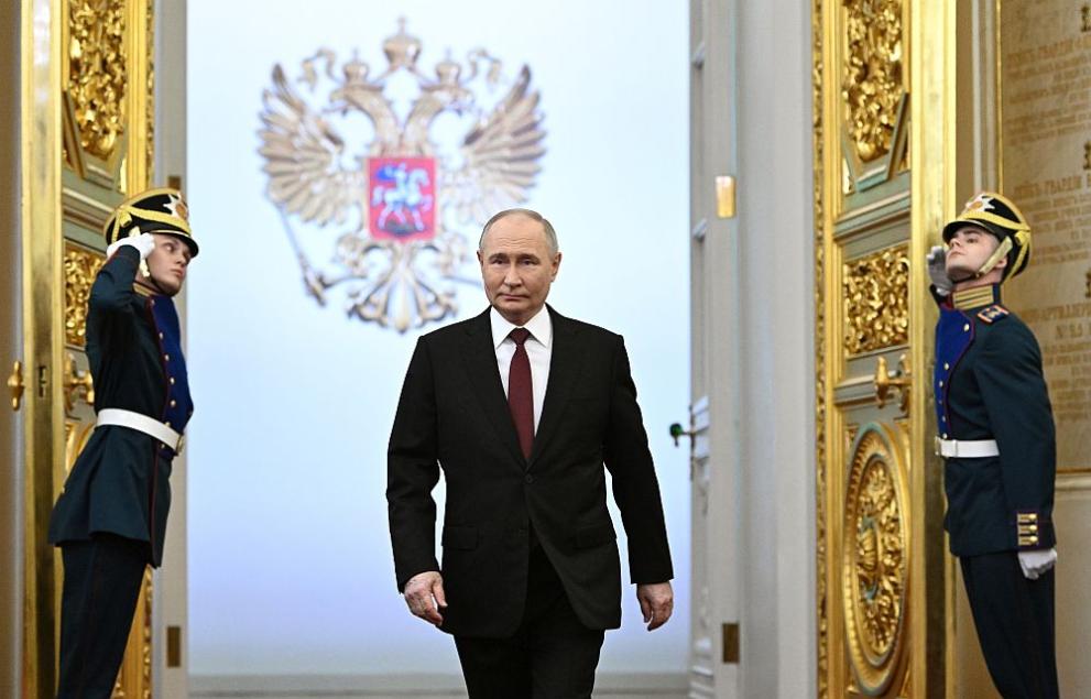 Руският президент Владимир Путин положи клетва за нов шестгодишен мандат,