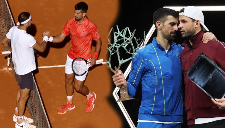 Джокович Димитров - Ноле и Гришо, една очаквано добра комбинация на тренировките за Рим