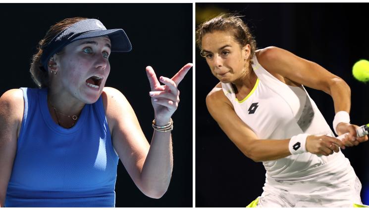 София Кенин - Кенин ръси псувни на корта