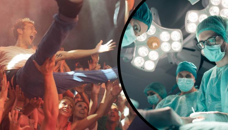 концерт болница - Певец се хвърли в публиката и претрепа жестоко свой фен