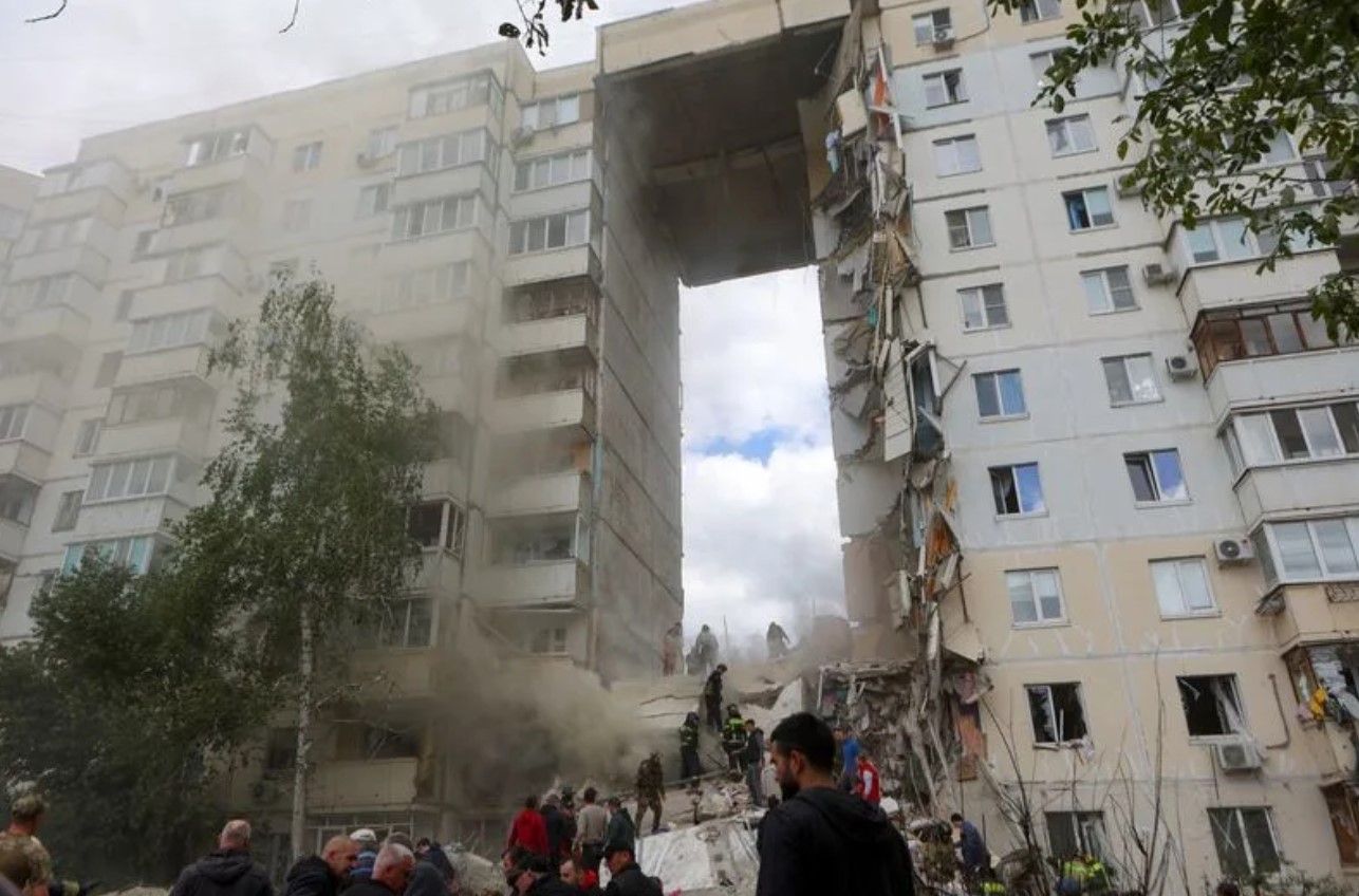 разрушен блок