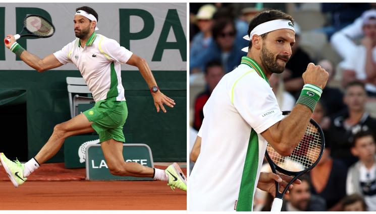 Григор Димитров - Гришо вече тренира на „Ролан Гарос“