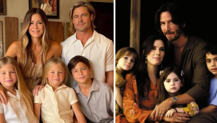 AI - Как биха изглеждали семействата на бивши звездни двойки чрез AI (ГАЛЕРИЯ)