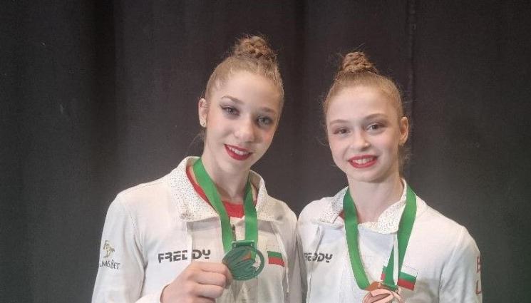 художествена гимнастика - Малките грации донесоха на България два медала от Будапеща