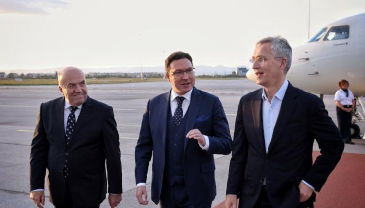 Йенс Столтенберг - Генералният секретар на НАТО пристигна в България