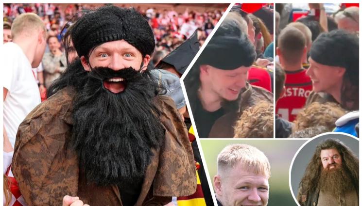 Рамсдейл - Шоу в Саутхемптън: Вратар подписа, облечен като Хагрид