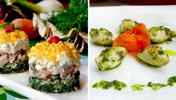 рецепти - АПЕТИТНИ ПРЕДЯСТИЯ С ЙОЛИ: Бързи пълнени калмарчета в песто или вкусни хапки с пушена риба