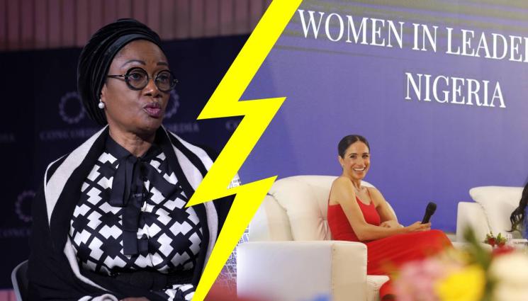 Меган Маркъл - СЛЕД ПОСЕЩЕНИЕТО Ѝ В СТРАНАТА: Първата дама на Нигерия скочи на Меган Маркъл!