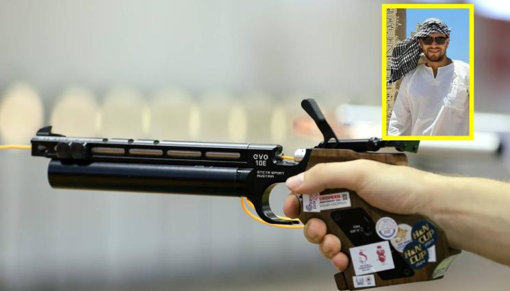 Стодян Пушков спортна стрелба - Пушков отстреля с пищов втори БГ бронз на европейското