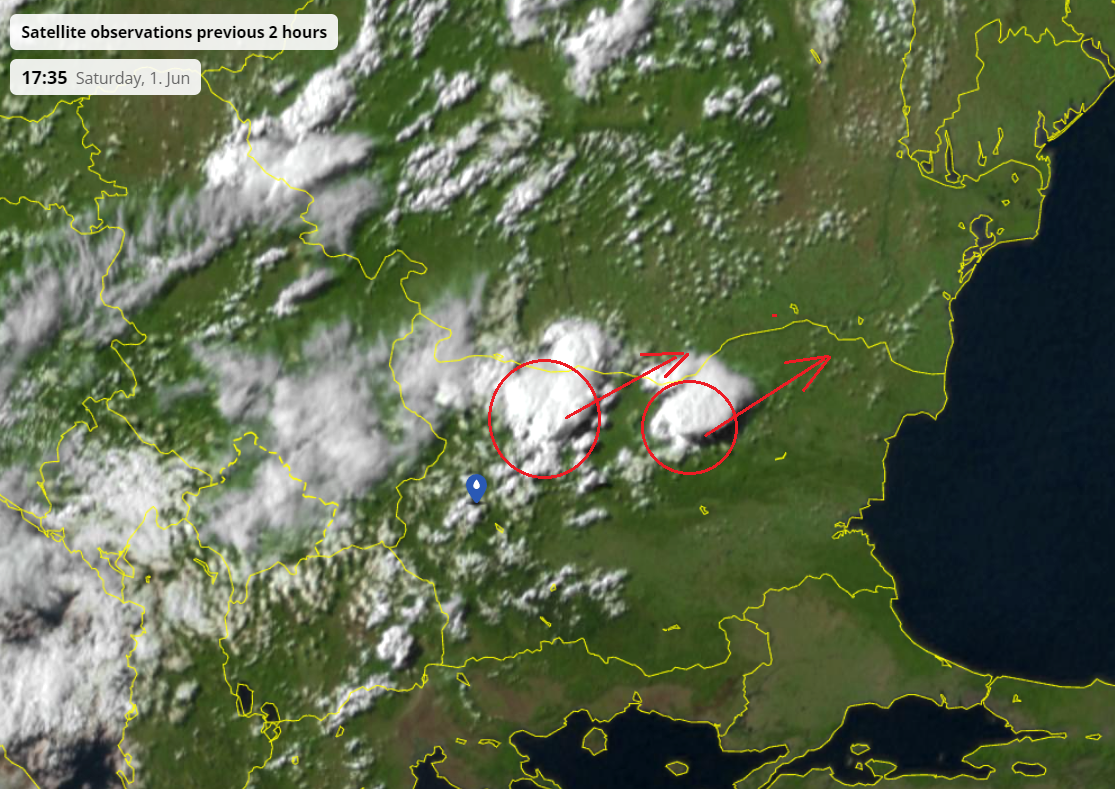карта буря Търновско