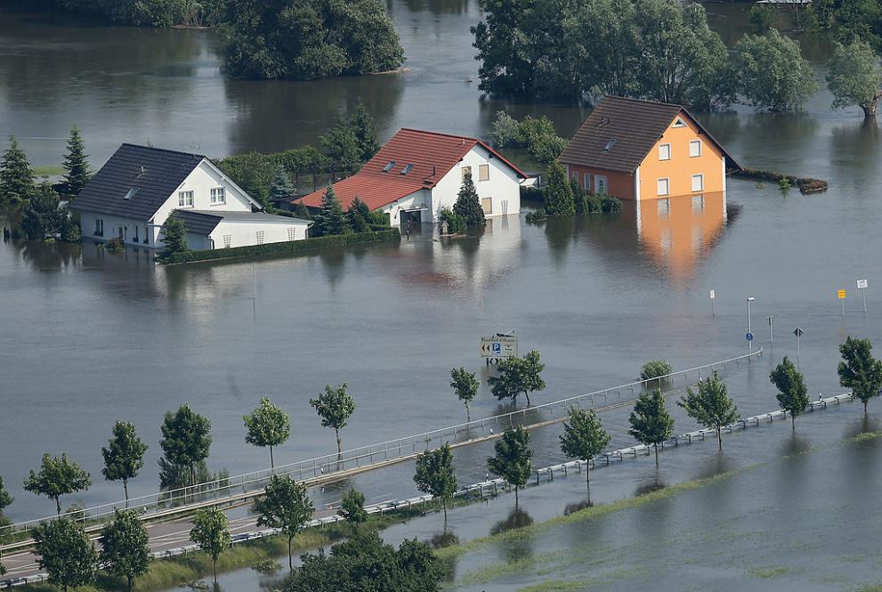 Поради тежките наводнения в Южна Германия, хиляди хора бяха евакуирани