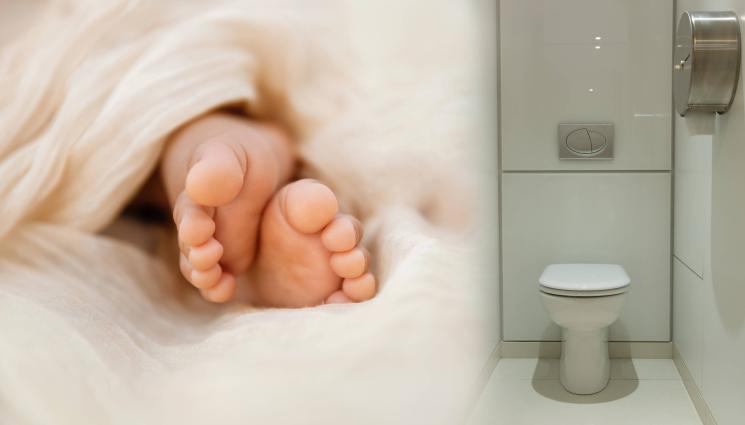 новородено тоалетна - Майка се опита да пусне новороденото си в тоалетна!