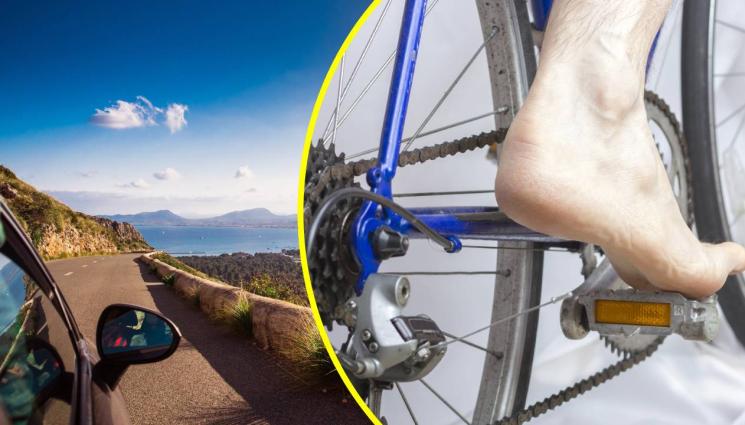 колоездач - ВЪЗМУТИТЕЛНО: Турист яхна колелото чисто гол (ВИДЕО)