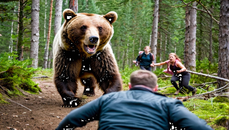 мечка напада хора