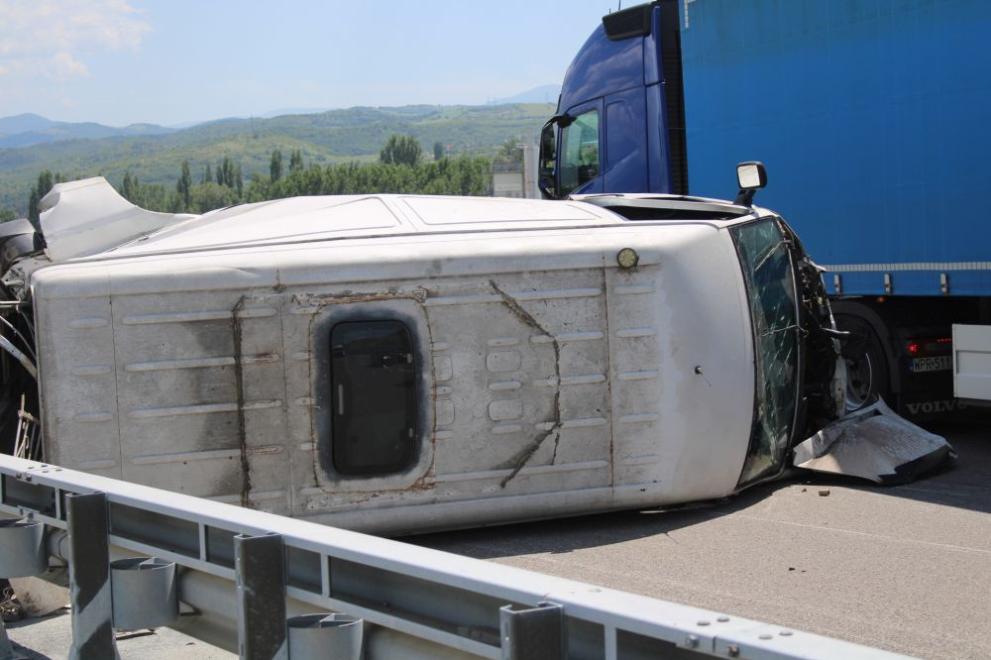 Тежка катастрофа на Северната тангента в София. Кадри в социалните