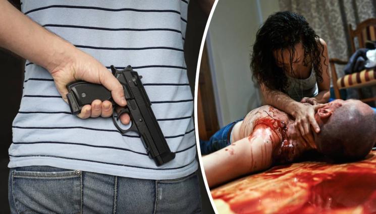 убийство - Мъж гръмна съседа си пред очите на жена му (СНИМКИ)